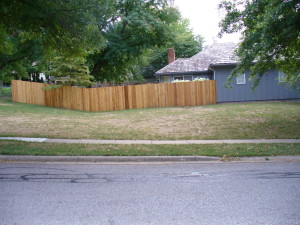 Privacy fence sample
